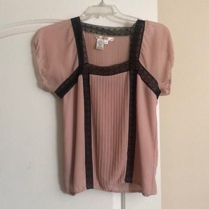 Blush Pink Lace Blouse